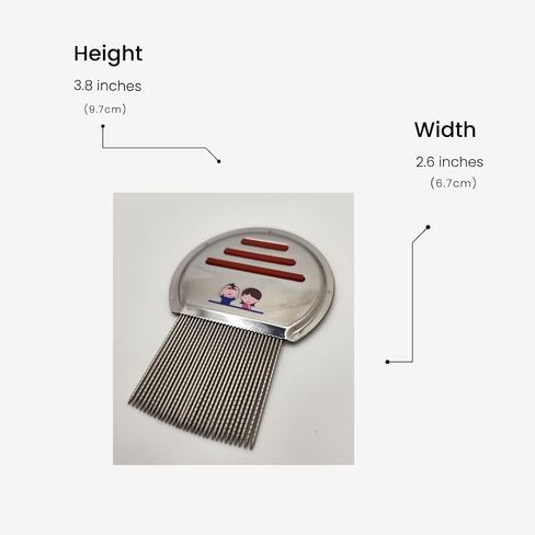 Terminator Stainless Steel Lice Comb, Professional Nit Removal Tool for All Hair Types in Saudi Arabia