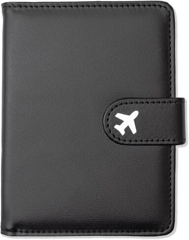 Passport Holder, Travel Wallet Cover with Pen Loop | Cute RFID Blocking Leather Case with Magnetic Closure for Travel Essentials-flower in Saudi Arabia