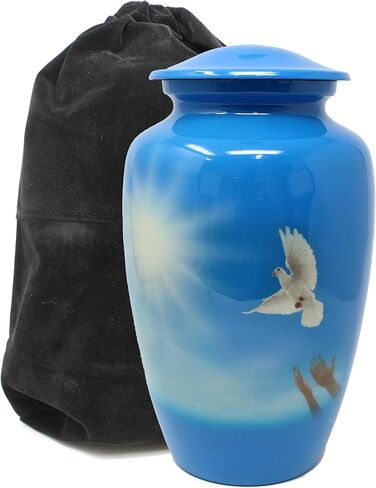 Horse on Black Background Cremation Urns for Men and Women Human Ashes - Adult Large Urn in Saudi Arabia