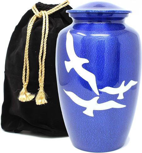 Horse on Black Background Cremation Urns for Men and Women Human Ashes - Adult Large Urn in Saudi Arabia