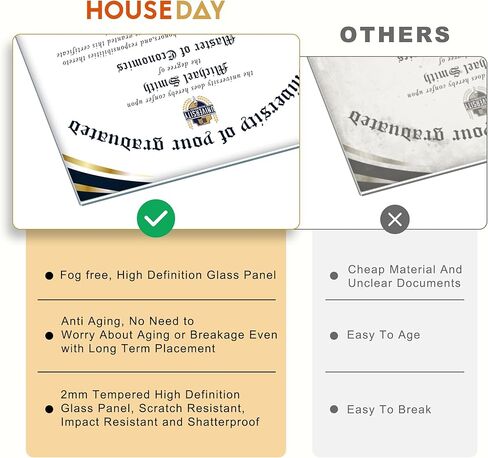 HOUSE DAY 11x14 إطار دبلوم 11x14 عرض إطار دبلوم 8.5 × 11 مع إطارات شهادة زجاجية عالية الوضوح 8.5 × 11 درجة إطارات دبلوم مع أسود فوق حصيرة ذهبية، ماهوجني مع خرز ذهبي، عبوة واحدة in Kuwait