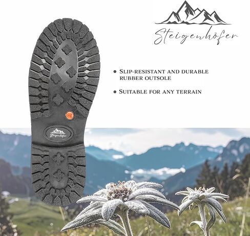 Bavarian Mens Shoes - Traditional Design - Genuine Leather Shoes for Lederhosen in Saudi Arabia