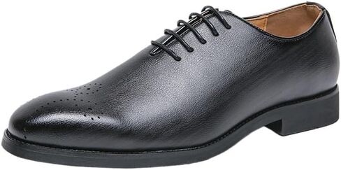Oxford Mens Dress Shoes Men's Comfort Orthopedic Dress Shoes Formal Business Lace-up Full Grain Leather Minimalist Shoes for Men in Saudi Arabia