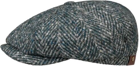 قبعة مسطحة من الصوف بنقاط متعرجة من Stetson Hatteras للرجال في الخريف والشتاء in Saudi Arabia