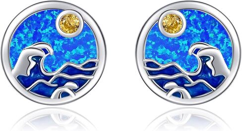 Jellyfish Earrings 925 Sterling Silver Jellyfish Dangle Earrings Ocean Animal Jewelry Present for Women in Saudi Arabia
