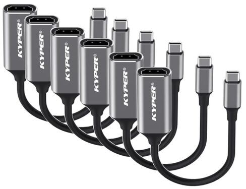 Kyper USKyper-484K حزمة واحدة من كابل USB C إلى HDMI 4K، محول من النوع C إلى HDMI [Thunderbolt 3/4] لأجهزة الكمبيوتر المحمول MacBook Pro/Air، iPhone15 Pro max، Dell XPS، HP Pixelbook، Thinkpad، Surface، Ipad Pro in Kuwait
