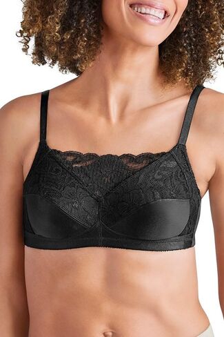 Amoena Womens Isabel Wire-Free Camisole Pocketed High Coverage Mastectomy Bra 2118 in Saudi Arabia
