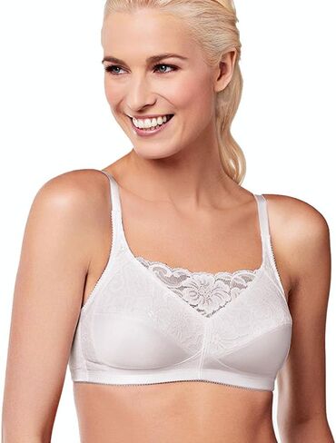Amoena Womens Isabel Wire-Free Camisole Pocketed High Coverage Mastectomy Bra 2118 in Saudi Arabia