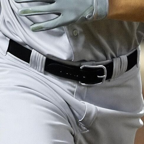 Baseball Softball Belt for Adult, Elastic Strap Sports Waist Belt with Adjustable Buckle and 4 Hole, Black in Saudi Arabia