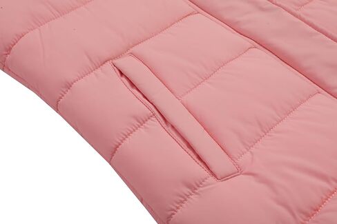 Girls' Down Coat with Removable Hood,Kid's Waterproof Winter Jacket Snow Outwear Parka Fleece Insulated in Saudi Arabia
