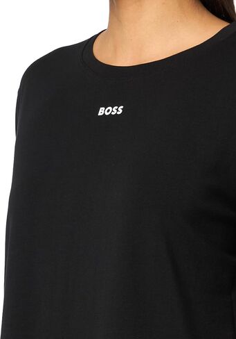 BOSS، فستان نوم جيرسيه واحد بشعار صغير، أسود أيقوني، M in Saudi Arabia