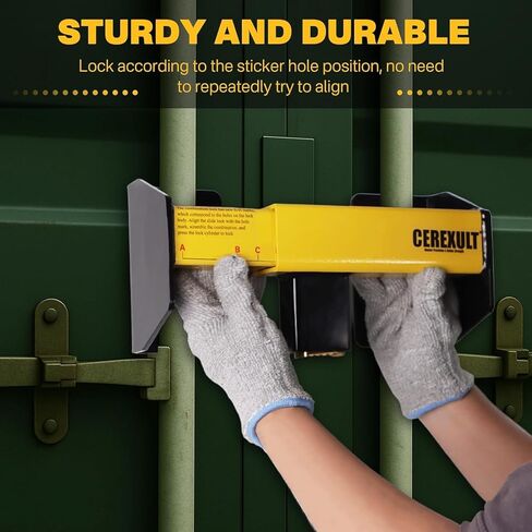 قفل المعدات قفل باب البضائع الثقيلة - قفل حاوية الشحن الفولاذي المطلي بالمسحوق - قفل باب نصف المقطورة ذو أقصى قدر من الأمان - ملحقات شبه الشاحنة وأمان المقطورة (قفل مركب) in Kuwait