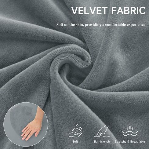 Armless Futon Cover Velvet Futon Slipcover Soft Stretch Couch Covers with No Arm Sofa Bed Cover with Non-Slip Thick Plush Furniture Protector Washable Couch Slipcovers for Living Room(Dark Grey) in Saudi Arabia