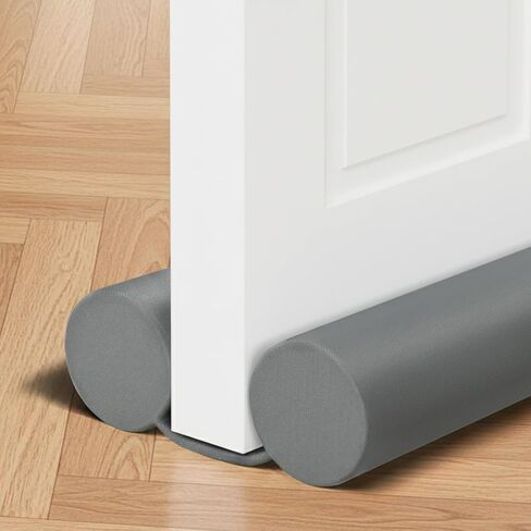 Adjustable Door Draft Stopper for Bottom of Door - Windproof, Light Blocking, Under Door Seal Blocker for Indoor/Outdoor, Machine Washable, Fits Door Gaps up to 1.75 Inches in Saudi Arabia