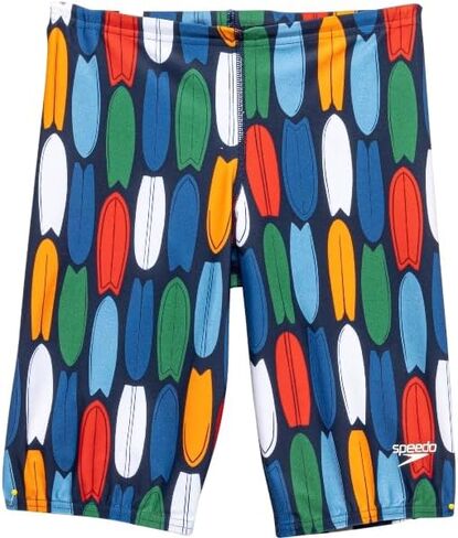 Speedo Big Boys Jammer Swim Trunks, Peacoat Surfboard Pattern, 10 in Saudi Arabia