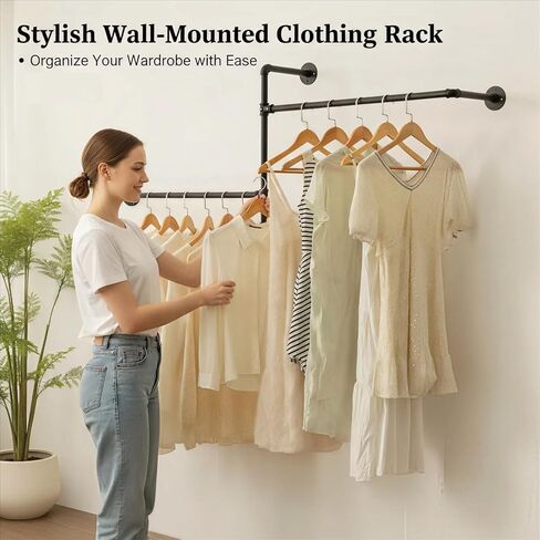 Kids Clothing Rack Dress up Storage Closet for Little Girls, Toddler Clothes Rack with Wood Shelf, Rolling Pipe Child Costume Rack with Hook and Hanging Rod, Industrial Baby Garment Rack Wardrobe in Saudi Arabia