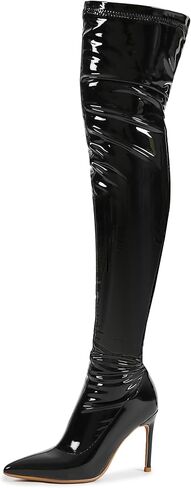 fereshte Women's Thigh High Boots, Pointy Toe Stiletto High Heel Over The Knee Boots, Fashion Comfy Sexy in Saudi Arabia