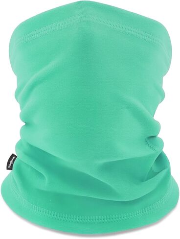 Kids Fleece Neck Warmer Gaiter - Winter Face Cover for Snow Play & School - Warm Elastic Tube Scarf for Boys & Girls in Saudi Arabia