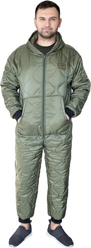 Woobie Plush One Piece, Adult Hooded Zip Up Insulating Layer - Field Jacket Liner Material in Saudi Arabia