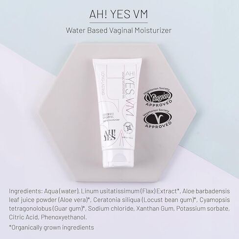 آه! مرطب مهبلي ذو أساس مائي من YES® VM | يدوم طويلاً وسريع المفعول لعلاج جفاف وتهيج المهبل | الرقم الهيدروجيني متطابق | خالي من الاستروجين | عضوي وطبيعي معتمد (3.4 أونصة سائلة) in Kuwait