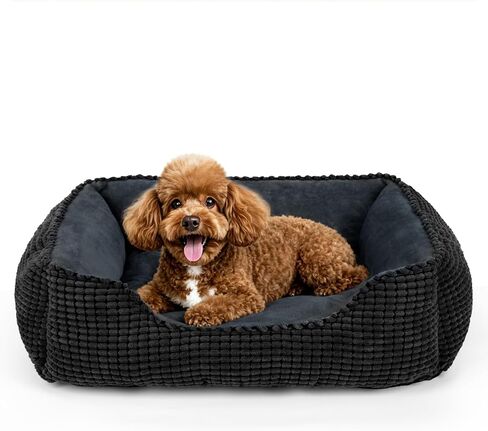 MIXJOY XL Dog Beds for Extra Large Dogs, XLarge Dog Bed Washable, Big Dog Bed, Orthopedic Calming Pet Beds, Soft Sleeping Puppy Sofa Bed with Anti-Slip Bottom (42x30in, Brown) in Saudi Arabia