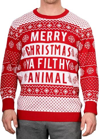 Merry Christmas Filthy Animal Kevin Festive Holiday Ugly Chritmas Sweater in Saudi Arabia