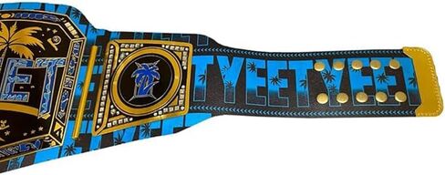 حزام عنوان بطولة Natiqind New Jey Uso Yeet - حزام طبق الأصل للبطولة بلا منازع 2 مم - حزام جلدي سهل الارتداء قابل للتعديل 4 مم - مقاس البالغين in Kuwait