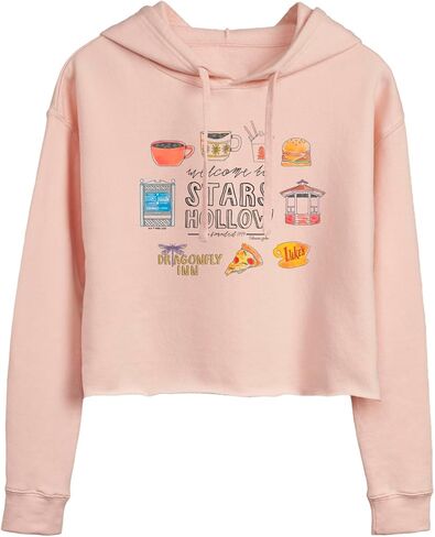 HYBRID APPAREL Gilmore Girls - Stars Hollow Grid - سترة صوف بأكمام طويلة للصغار - مقاس صغير أحمر خدود in Kuwait