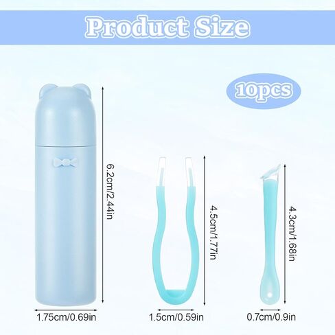 10 قطع من أداة وضع العدسات اللاصقة، أداة العدسات اللاصقة مع طرف ناعم، مزيل أدوات العدسات اللاصقة وإدخالها للعدسات الصلبة الناعمة مع صندوق تخزين in Kuwait