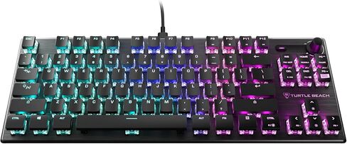 Turtle Beach Vulcan II Mini 65% Optical Gaming Keyboard - Customizable RGB Illumination, Detachable Cable, Button Duplicator, On-Board Profiles, Aluminum Plate, 200M Keystroke Durability - Black in Kuwait