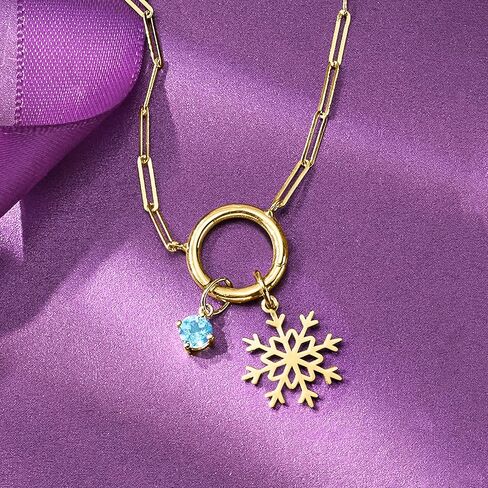 Pure Collection by Ross-Simons Italian 14kt Yellow Gold Snowflake Charm in Saudi Arabia
