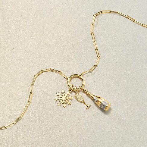 Pure Collection by Ross-Simons Italian 14kt Yellow Gold Snowflake Charm in Saudi Arabia