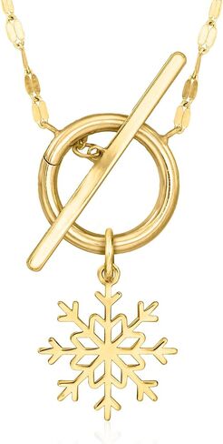 Pure Collection by Ross-Simons Italian 14kt Yellow Gold Snowflake Charm in Saudi Arabia