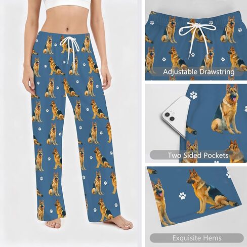 GNEW Dog Print Pajama Pants – Cozy Lounge Pants for Men Women, Funny Unisex Sleepwear Gift Idea in Saudi Arabia