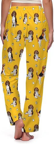 GNEW Funny Dog Pajama Pants – Cozy Dog Print Sleepwear, Unisex Lounge Pants Gift for Pet Lovers in Saudi Arabia