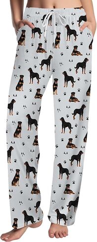 GNEW Funny Dog Pajama Pants – Cozy Dog Print Sleepwear, Unisex Lounge Pants Gift for Pet Lovers in Saudi Arabia