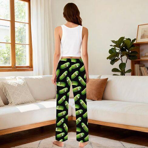 Mens Pickle Pajama Pants, Soft Comfy Pjs Sleep Pants for Women Men, Lounge Bottoms Novelty Sleepwear with Pockets in Saudi Arabia