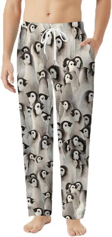 GNEW Cute Animal Pajama Pants – Funny Print Sleepwear for Men Women, Cozy Unisex Lounge Pants Gift in Saudi Arabia
