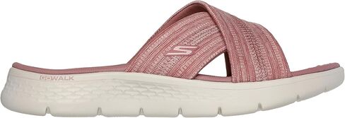 Skechers Women's On-the-go Go Walk Flex Sandal - Impressed | Casual, Walking, Ultra Go, Goga Mat, Memory Foam, Machine Washable, Vegan in Saudi Arabia
