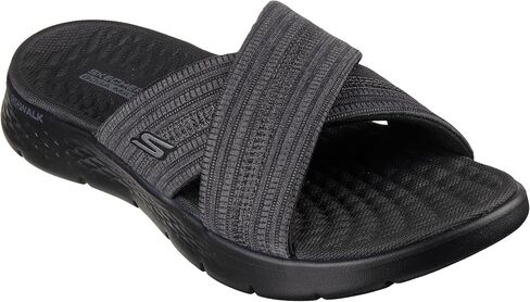 Skechers Women's On-the-go Go Walk Flex Sandal - Impressed | Casual, Walking, Ultra Go, Goga Mat, Memory Foam, Machine Washable, Vegan in Saudi Arabia
