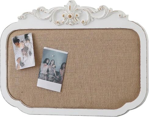 لوحة إعلانات من الكتان العتيق SOFE مع إطار، لوحة دبوس ريفية مقاس 18 × 24 بوصة للجدار، عرض الصور المعلقة، لوحة رؤية عرض الصور، غرفة المعيشة، غرفة الطعام، المكتب in Kuwait