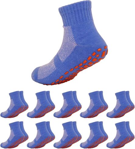 جوارب للأطفال الصغار مع مقابض جوارب ترامبولين مضادة للانزلاق للأطفال، 10 عبوات in Kuwait