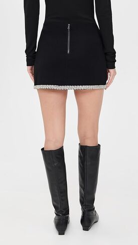 alice + olivia Women's Rubi Embellished Trim Micro Skirt in Saudi Arabia