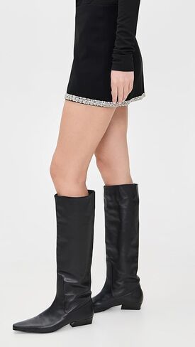 alice + olivia Women's Rubi Embellished Trim Micro Skirt in Saudi Arabia