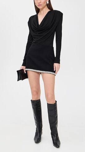 alice + olivia Women's Rubi Embellished Trim Micro Skirt in Saudi Arabia