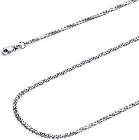 Wellingsale 14K Hollow Yellow Gold Square Franco Chains (Select Options) in Saudi Arabia