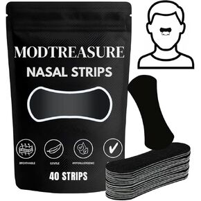 Anti Snoring Nasal Strips 40 Count – Magnetic Nose Strips for Breathing, Gentle & Hypoallergenic Nose Strips for Breathing, Instantly Open Airways for Easy Breathing & Natural Sleep Aid. in Saudi Arabia
