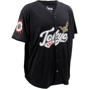 Ripple Junction Godzilla Tokyo Kaiju Men's Baseball Jersey Officially Licensed in Kuwait
