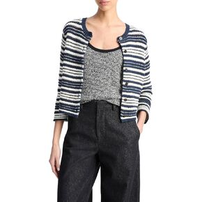 Vince Womens Texture Striped Cardigan in Kuwait