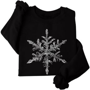 Snowflake Minimalist Sweatshirt Winter Harajuku Sweatshirt For Women in Kuwait